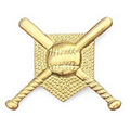 Gold Baseball Diamond Pin